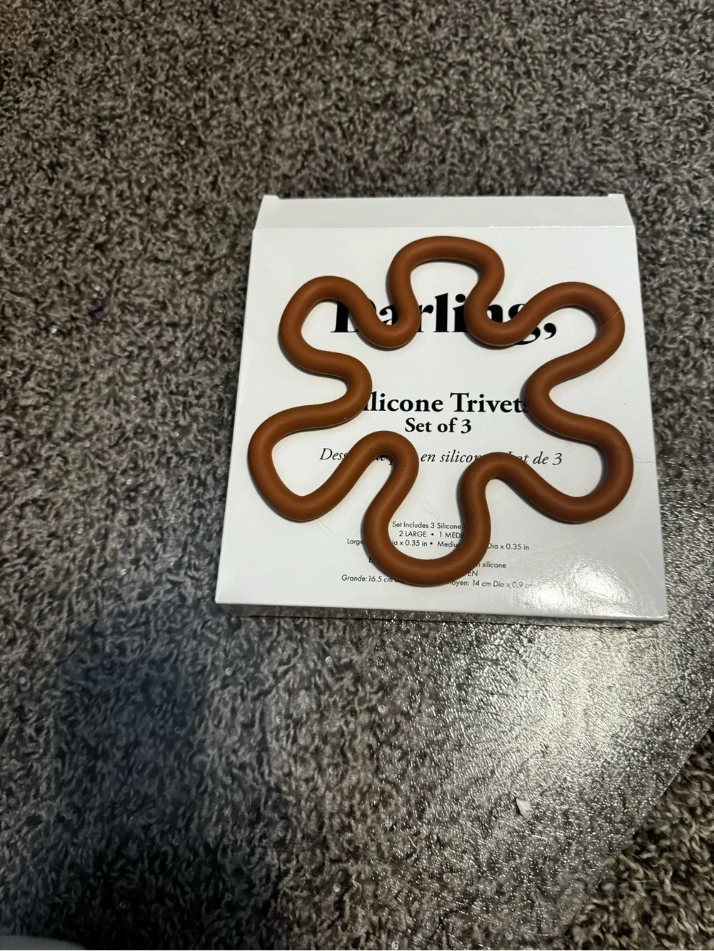 Darling Silicone Trivet Set of 3 - 2 sizes
